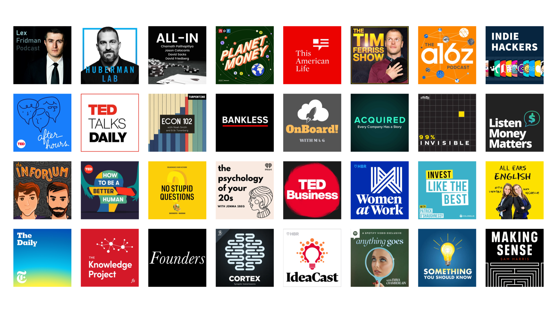 So many podcasts